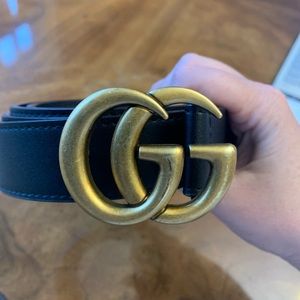 Gucci Belt Double G Gold Belt Buckle